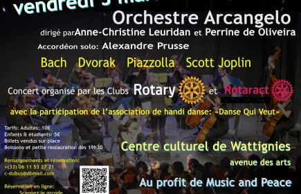 Concert Arcangelo vendredi 3 mars à 20h30
Centre culturel Georges Delfosse Wattignies
