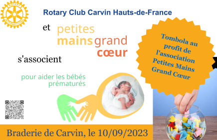 Braderie de Carvin au profit de l'association Petites Mains Grand Cœur.