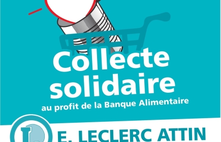 Collecte solidaire au profit de la Banque Alimentaire et de la Croix Rouge du Pays de Montreuil-sur-Mer.
